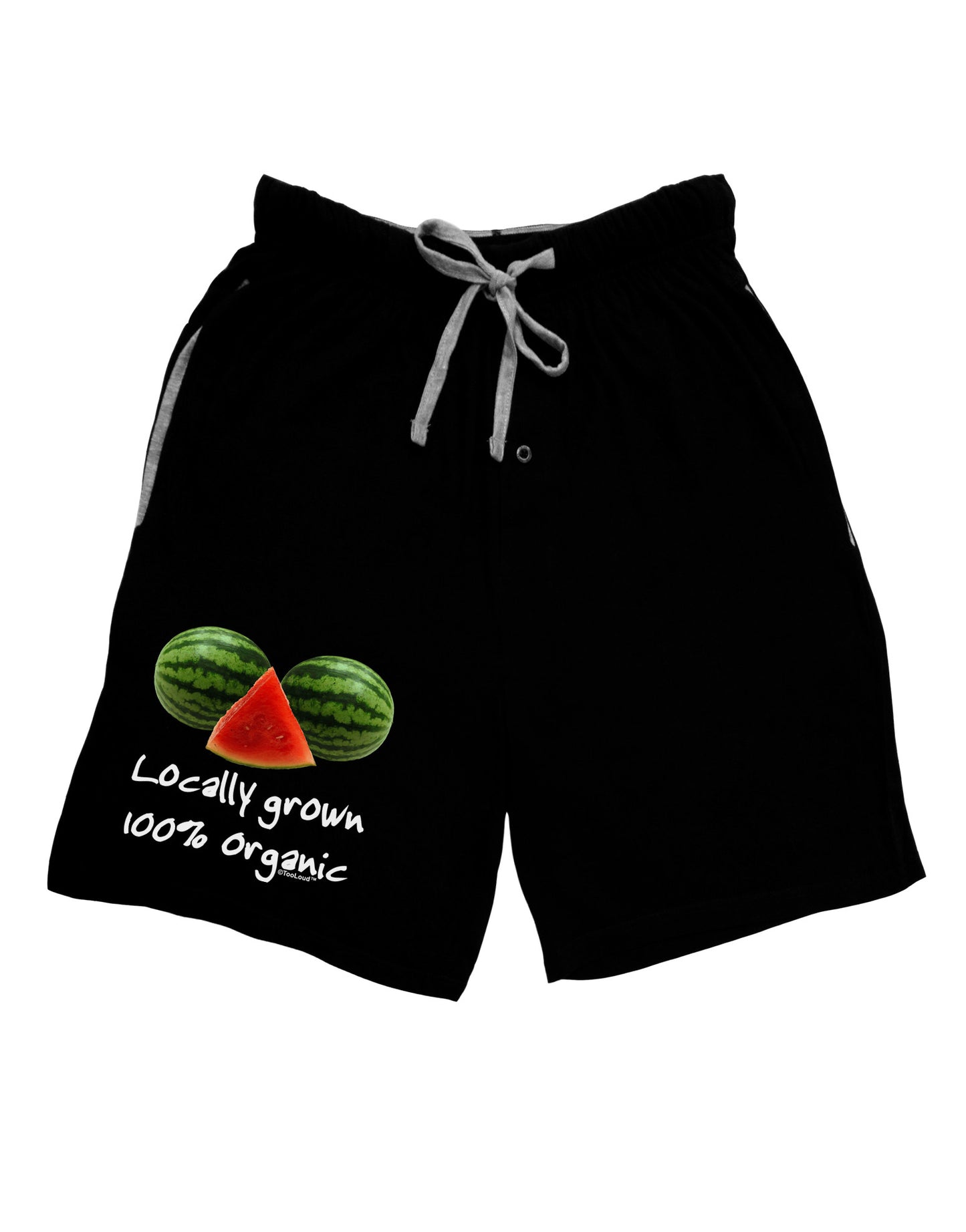 Locally Grown Organic Melons Adult Lounge Shorts-Lounge Shorts-TooLoud-Black-Small-Davson Sales
