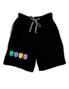 Hanukkah Dreidels Adult Lounge Shorts - Red or Black-Lounge Shorts-TooLoud-Black-Small-Davson Sales