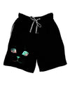 Adorable Space Cat Relaxed Fit Adult Lounge Shorts by-Lounge Shorts-TooLoud-Black-Small-Davson Sales