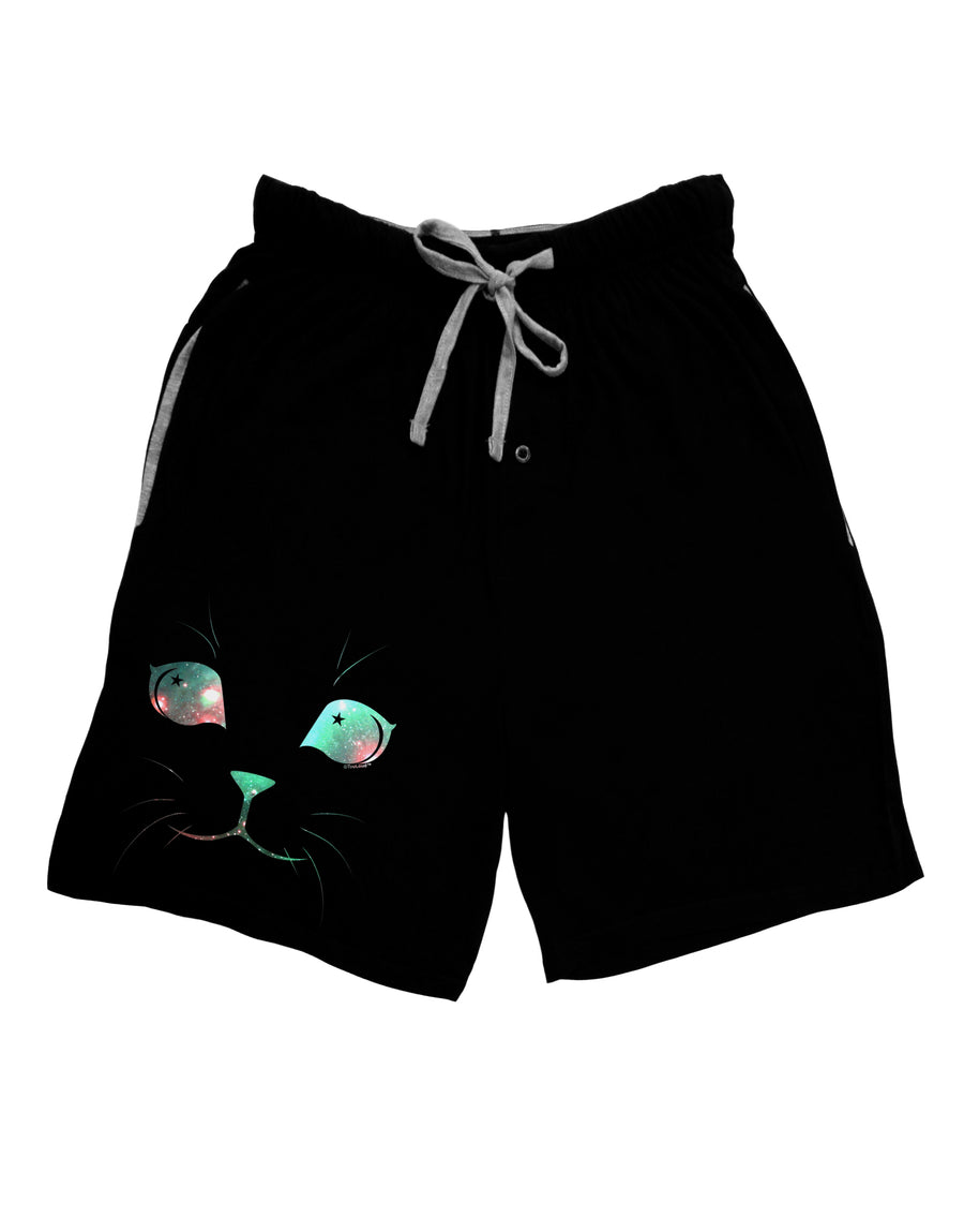 Adorable Space Cat Relaxed Fit Adult Lounge Shorts by-Lounge Shorts-TooLoud-Red-Small-Davson Sales
