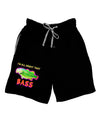 All About That Bass Fish Watercolor Relaxed Adult Lounge Shorts-Lounge Shorts-TooLoud-Black-Small-Davson Sales
