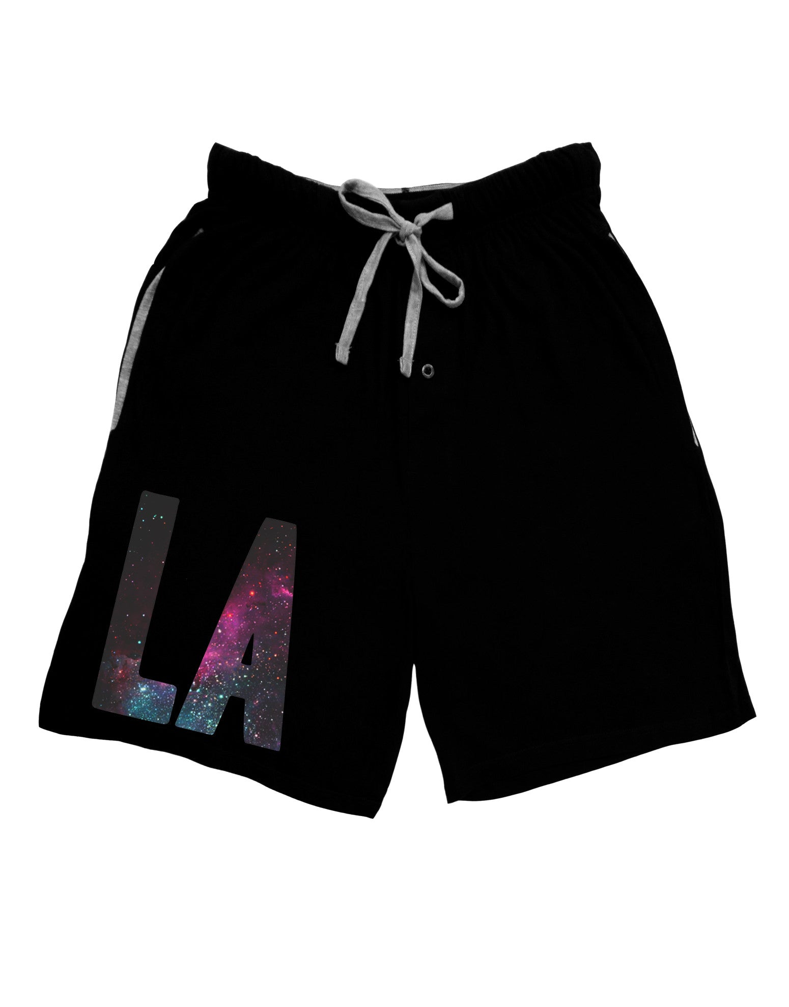 LA Outer Space Desgin Adult Lounge Shorts-Lounge Shorts-TooLoud-Black-Small-Davson Sales