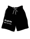 Personalized Captain Adult Lounge Shorts-Lounge Shorts-TooLoud-Black-Small-Davson Sales