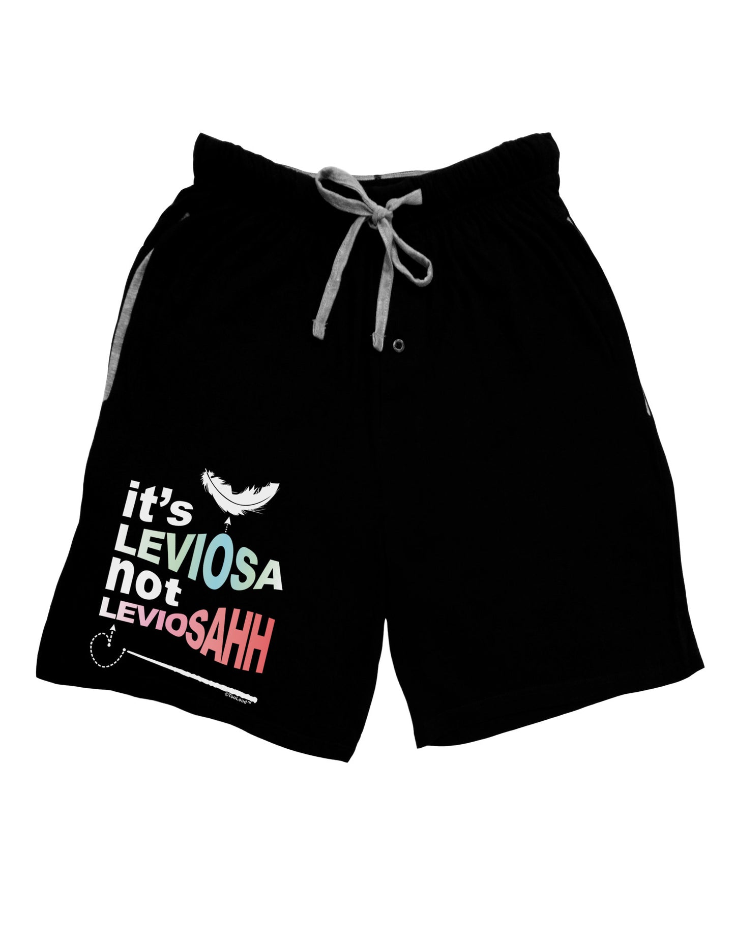 It's LeviOsa not LeviosAHH Adult Lounge Shorts-Lounge Shorts-TooLoud-Black-Small-Davson Sales