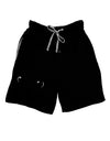 Cute Cat Face Relaxed Fit Adult Lounge Shorts by-Lounge Shorts-TooLoud-Black-Small-Davson Sales