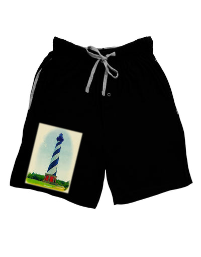 Watercolor Lighthouse 1 Adult Lounge Shorts-Lounge Shorts-TooLoud-Black-Small-Davson Sales