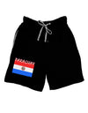 Paraguay Flag Dark Adult Lounge Shorts-Lounge Shorts-TooLoud-Black-Small-Davson Sales