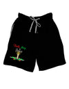 Christmas Candle with Text Relaxed Adult Lounge Shorts-Lounge Shorts-TooLoud-Black-Small-Davson Sales