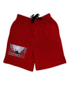 Chicago Triangles Adult Lounge Shorts-Lounge Shorts-TooLoud-Red-2XL-Davson Sales