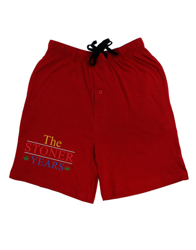 The Stoner Years Adult Lounge Shorts by TooLoud-Lounge Shorts-TooLoud-Red-Small-Davson Sales