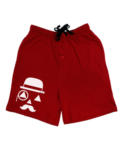 Gentleman Jack-o-lantern Adult Lounge Shorts-Lounge Shorts-TooLoud-Red-Small-Davson Sales