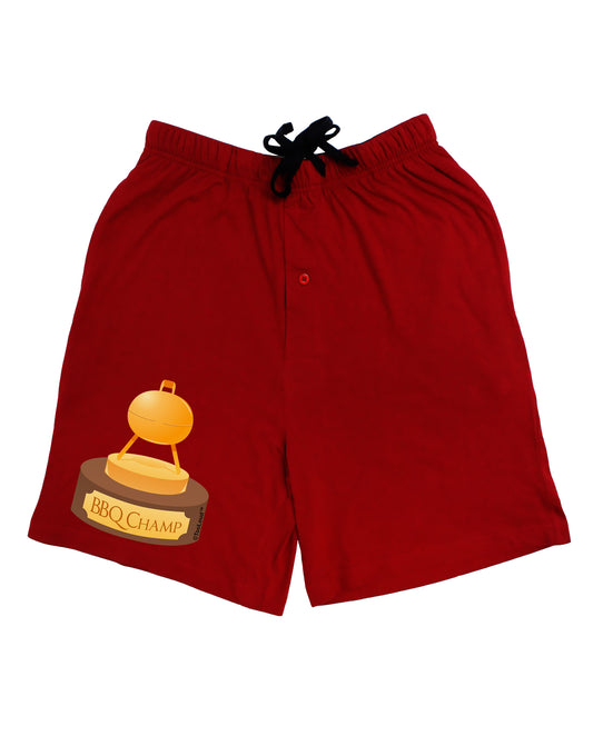 BBQ Champ - Golden Grill Trophy Adult Lounge Shorts - Red or Black by TooLoud-Lounge Shorts-TooLoud-Black-Small-Davson Sales