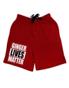 Ginger Lives Matter Adult Lounge Shorts by TooLoud-Lounge Shorts-TooLoud-Red-Small-Davson Sales