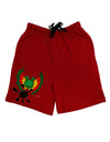 Dilophosaurus Design - Spit Adult Lounge Shorts - Red or Black by TooLoud-Lounge Shorts-TooLoud-Black-Small-Davson Sales