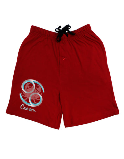 Cancer Symbol Adult Lounge Shorts-Lounge Shorts-TooLoud-Red-Small-Davson Sales