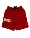 Who Ordered The Awesome Adult Lounge Shorts - Red or Black by TooLoud-Lounge Shorts-TooLoud-Black-Small-Davson Sales