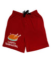 Happy Thanksgiving Dark Adult Lounge Shorts-Lounge Shorts-TooLoud-Red-Small-Davson Sales