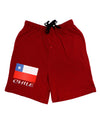 Chile Flag Adult Lounge Shorts-Lounge Shorts-TooLoud-Red-Small-Davson Sales