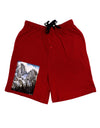 Mountain Landscape 2 Adult Lounge Shorts-Lounge Shorts-TooLoud-Red-Small-Davson Sales