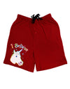 I Believe in Unicorns Adult Lounge Shorts-Lounge Shorts-TooLoud-Red-Small-Davson Sales