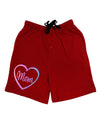 Mom Heart Design - Gradient Colors Adult Lounge Shorts by TooLoud-Lounge Shorts-TooLoud-Black-Small-Davson Sales