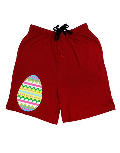 Colorful Easter Egg Adult Lounge Shorts - Red or Black-Lounge Shorts-TooLoud-Red-Small-Davson Sales