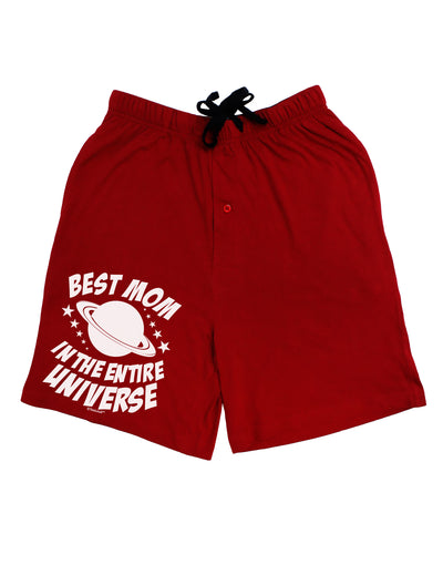 Best Mom in the Entire Universe Adult Lounge Shorts by TooLoud-Lounge Shorts-TooLoud-Black-Small-Davson Sales