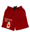 Eggnog Me Dark Adult Lounge Shorts-Lounge Shorts-TooLoud-Red-Small-Davson Sales