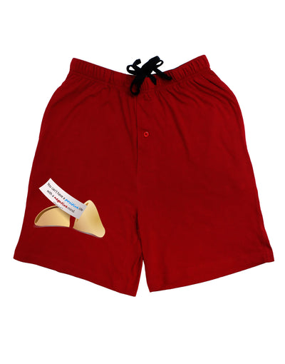 Positive Life - Fortune Cookie Adult Lounge Shorts-Lounge Shorts-TooLoud-Red-Small-Davson Sales