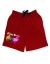 Happy Easter Peepers Adult Lounge Shorts-Lounge Shorts-TooLoud-Red-Small-Davson Sales