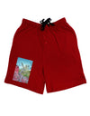 CO Cliffside Tree Relaxed Adult Lounge Shorts-Lounge Shorts-TooLoud-Red-Small-Davson Sales