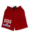 Red White & Booze Adult Lounge Shorts-Lounge Shorts-TooLoud-Red-Small-Davson Sales