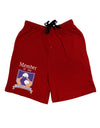 Member of the Wolf Pack Adult Lounge Shorts-Lounge Shorts-TooLoud-Red-Small-Davson Sales