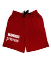 Warrior Princess Script Adult Lounge Shorts-Lounge Shorts-TooLoud-Red-Small-Davson Sales
