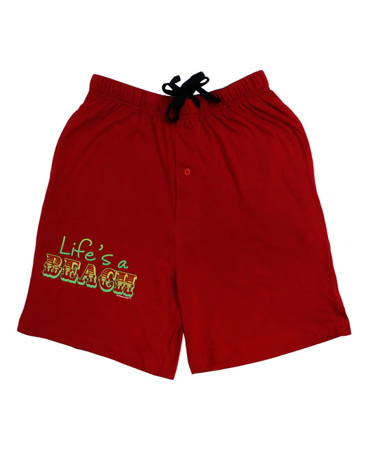 Lifes a Beach Color Adult Lounge Shorts by TooLoud-Lounge Shorts-TooLoud-Black-Small-Davson Sales