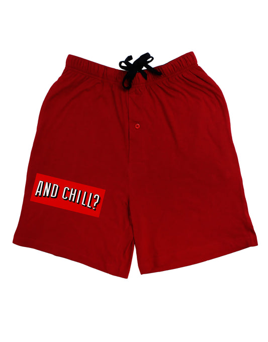 And Chill Adult Lounge Shorts-Lounge Shorts-TooLoud-Red-Small-Davson Sales