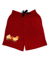 Cute Chicks Adult Lounge Shorts-Lounge Shorts-TooLoud-Red-Small-Davson Sales