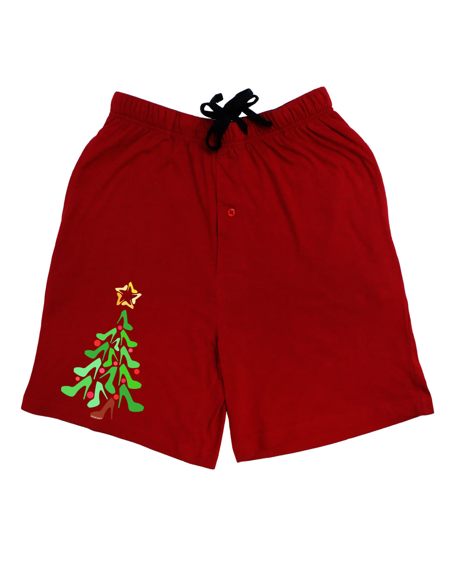 High Heels Shoes Christmas Tree Adult Lounge Shorts - Red- Medium-Lounge Shorts-TooLoud-Davson Sales