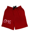 OMG Adult Lounge Shorts by TooLoud-Lounge Shorts-TooLoud-Red-Small-Davson Sales