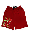 Margaritas - Mexican Flag Colors - Feliz Cinco de Mayo Adult Lounge Shorts - Red or Black by TooLoud-Lounge Shorts-TooLoud-Black-Small-Davson Sales