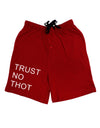 Trust No Thot Adult Lounge Shorts-Lounge Shorts-TooLoud-Red-Small-Davson Sales