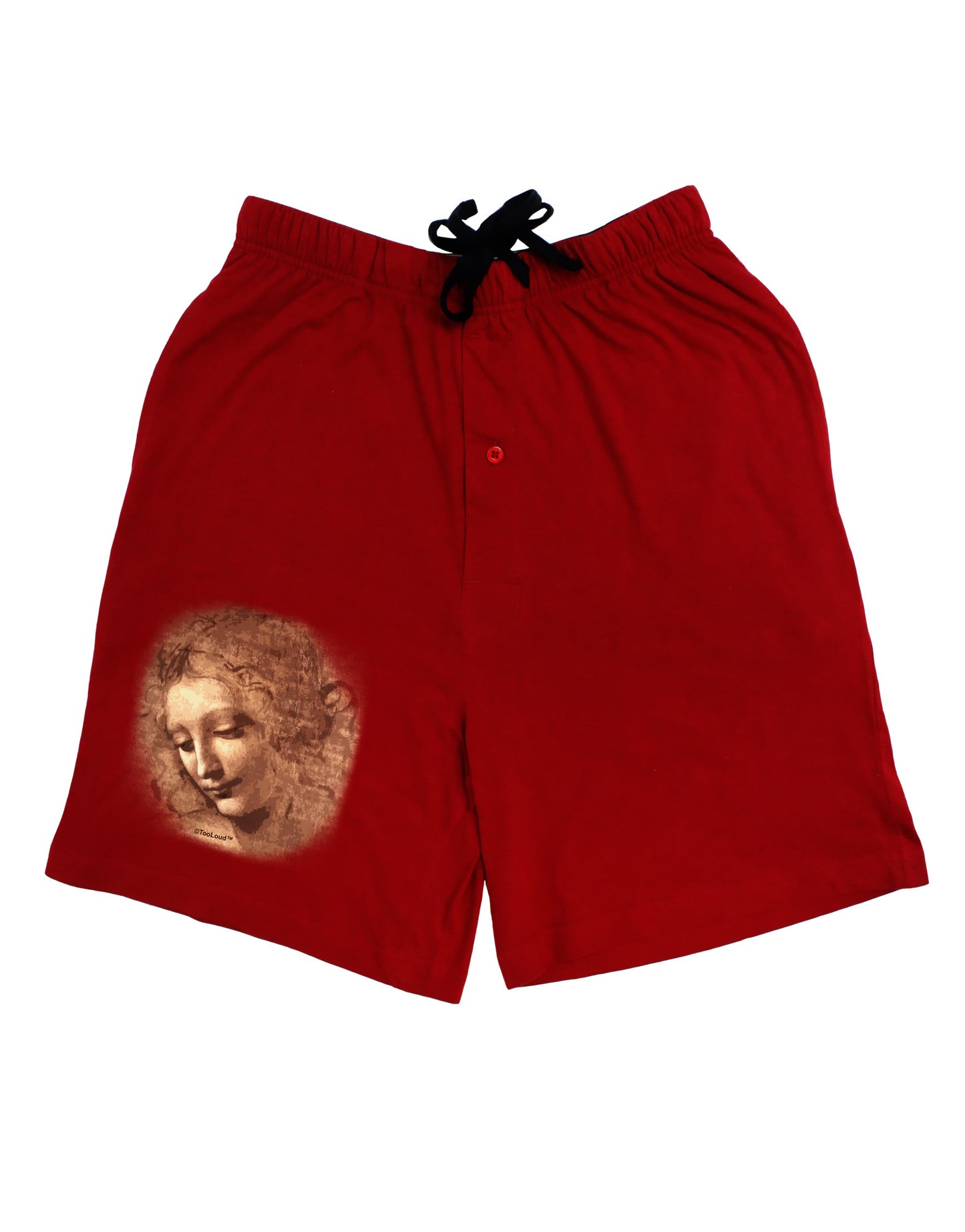 Lady With Disheveled Hair Adult Lounge Shorts-Lounge Shorts-TooLoud-Red-Small-Davson Sales