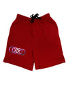Double Infinity Galaxy Adult Lounge Shorts-Lounge Shorts-TooLoud-Red-Small-Davson Sales