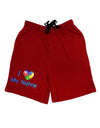 I Heart My Nephew - Autism Awareness Adult Lounge Shorts by TooLoud-Lounge Shorts-TooLoud-Black-Small-Davson Sales