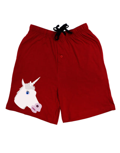 Fanciful Unicorn Adult Lounge Shorts-Lounge Shorts-TooLoud-Red-Small-Davson Sales