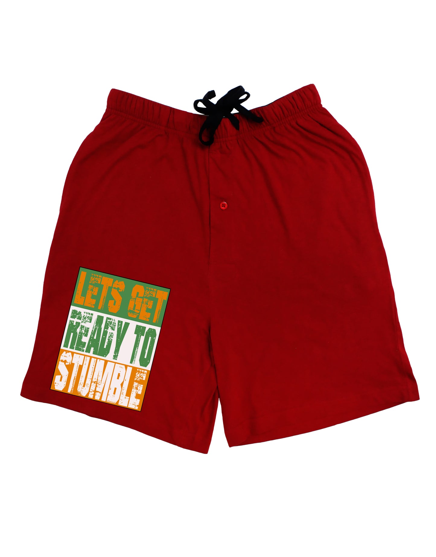 Lets Get Ready To Stumble Adult Lounge Shorts by TooLoud-Lounge Shorts-TooLoud-Red-Small-Davson Sales