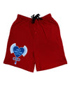 Heart Net Neutrality Adult Lounge Shorts - Red- Small-Lounge Shorts-TooLoud-Davson Sales