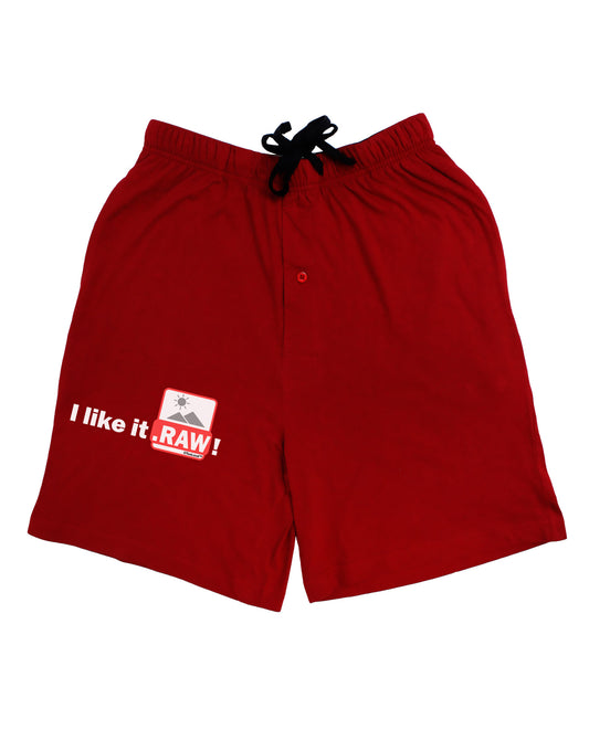 I Like It RAW Adult Lounge Shorts-Lounge Shorts-TooLoud-Red-Small-Davson Sales
