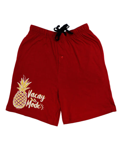 Vacay Mode Pinapple Dark Adult Lounge Shorts-Lounge Shorts-TooLoud-Red-Small-Davson Sales