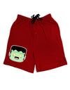 Cute Pixel Monster Adult Lounge Shorts-Lounge Shorts-TooLoud-Red-Small-Davson Sales